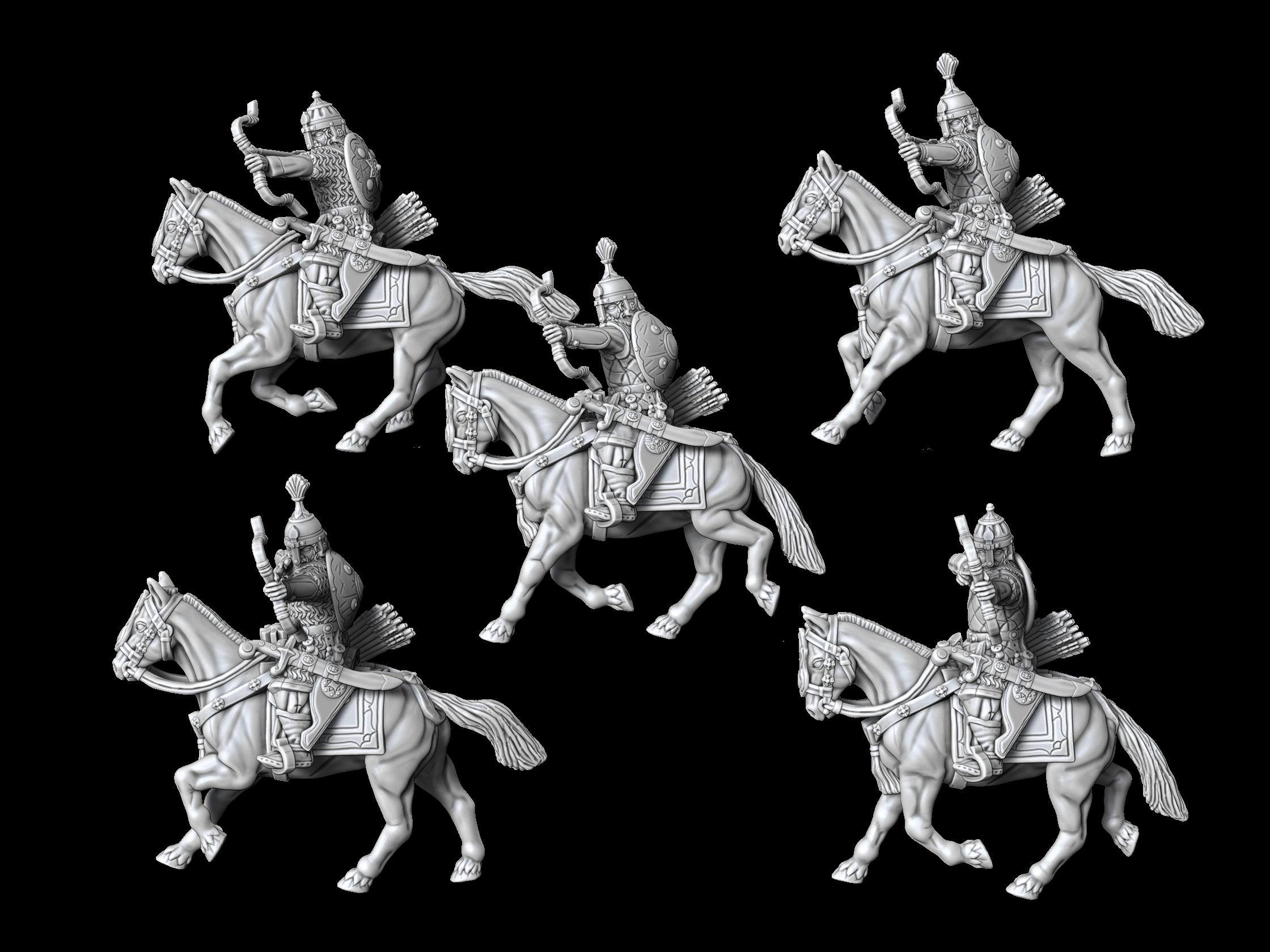 Turko-Mongol Medium Horse Archers STLs - Wargames Delivered