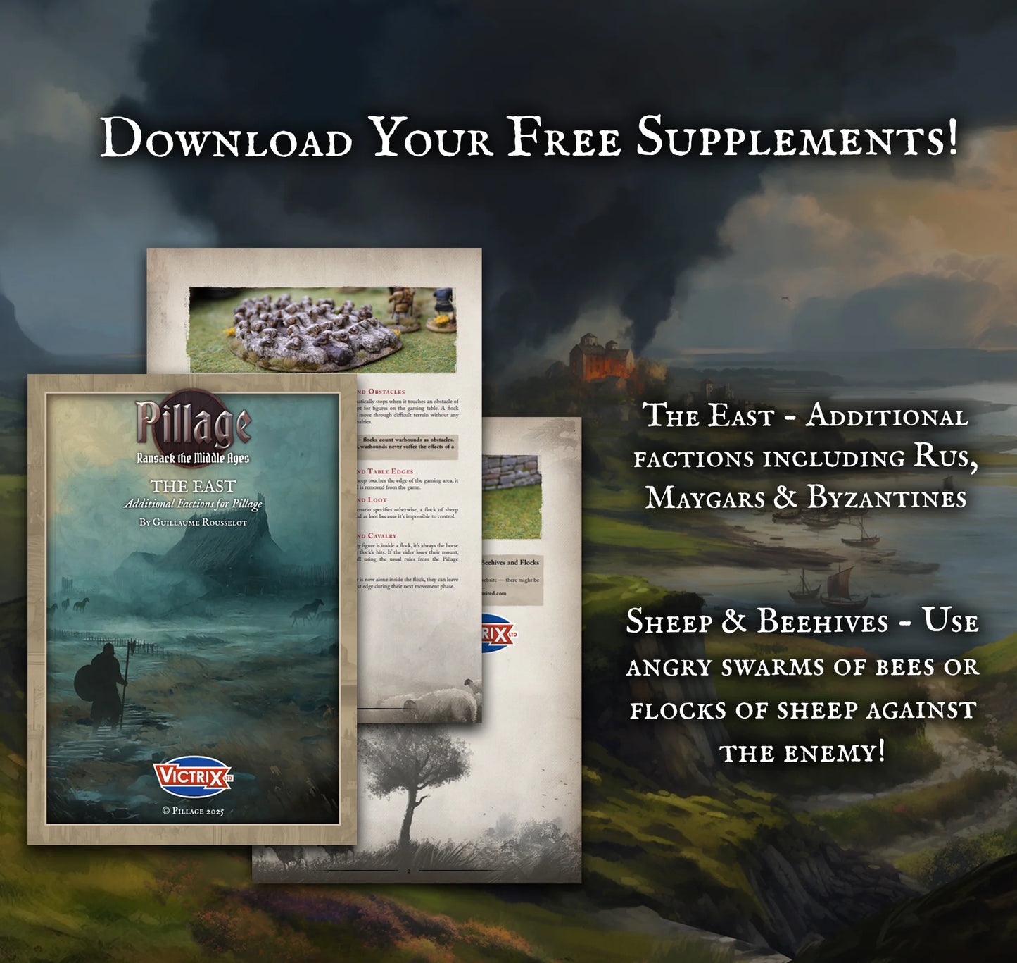 Victrix - Pillage - Hardcover Rulebook (+ Free PDF)