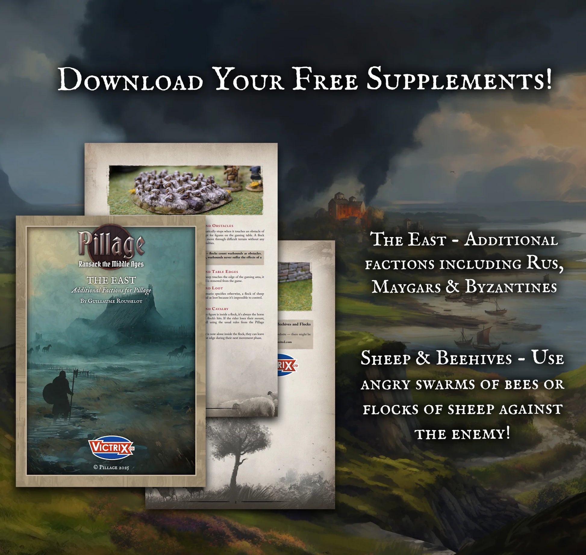 Victrix - Pillage - Hardcover Rulebook (+ Free PDF)