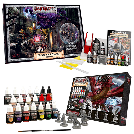 The Army Painter - Gamemaster: Character Paint Set + Dungeons & Cavern Core Set Bundle