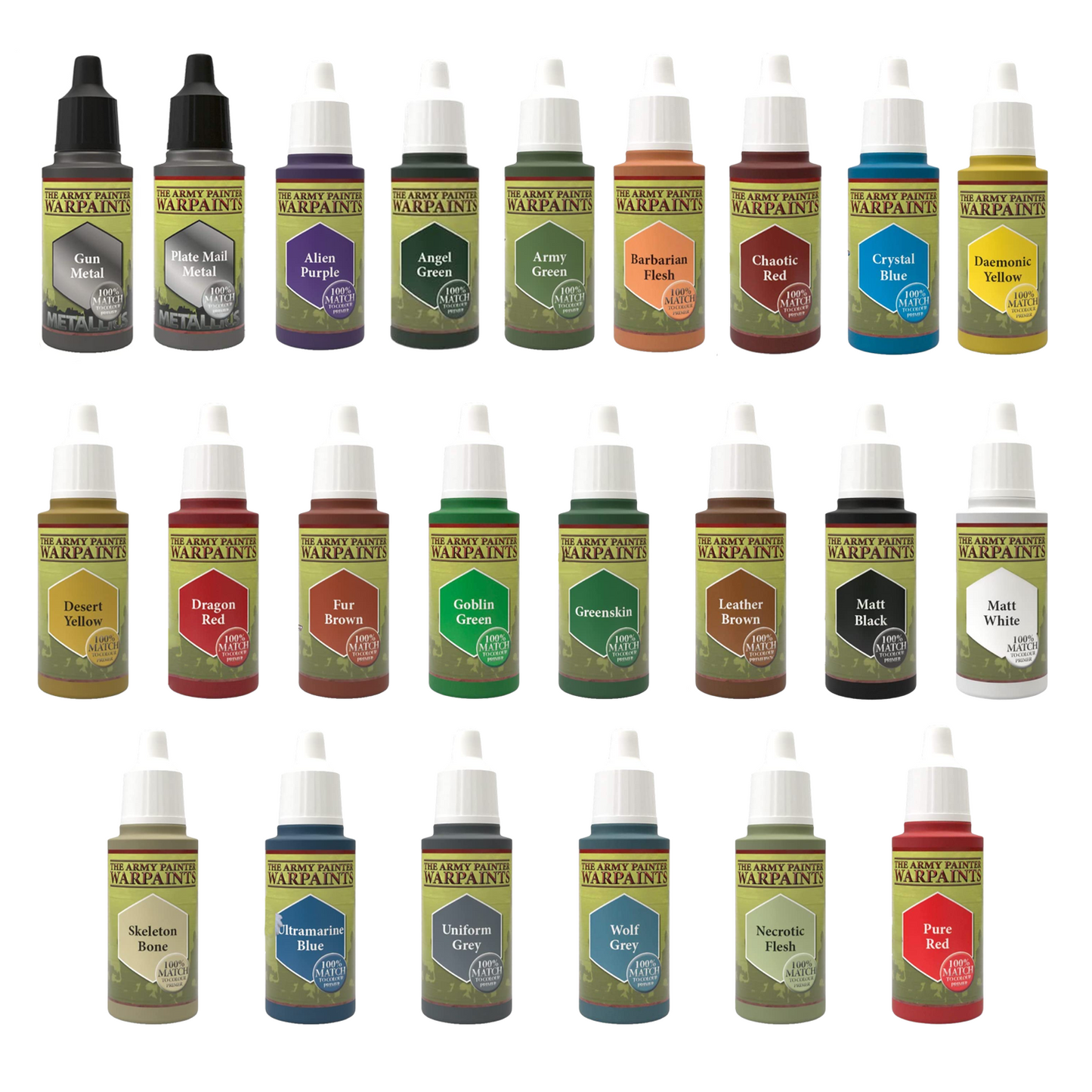 The Army Painter - All Single Paints with Color Match Primers