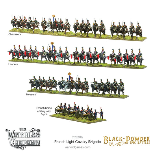 Black Powder Epic Battles - Waterloo:  French Light Cavalry Brigade