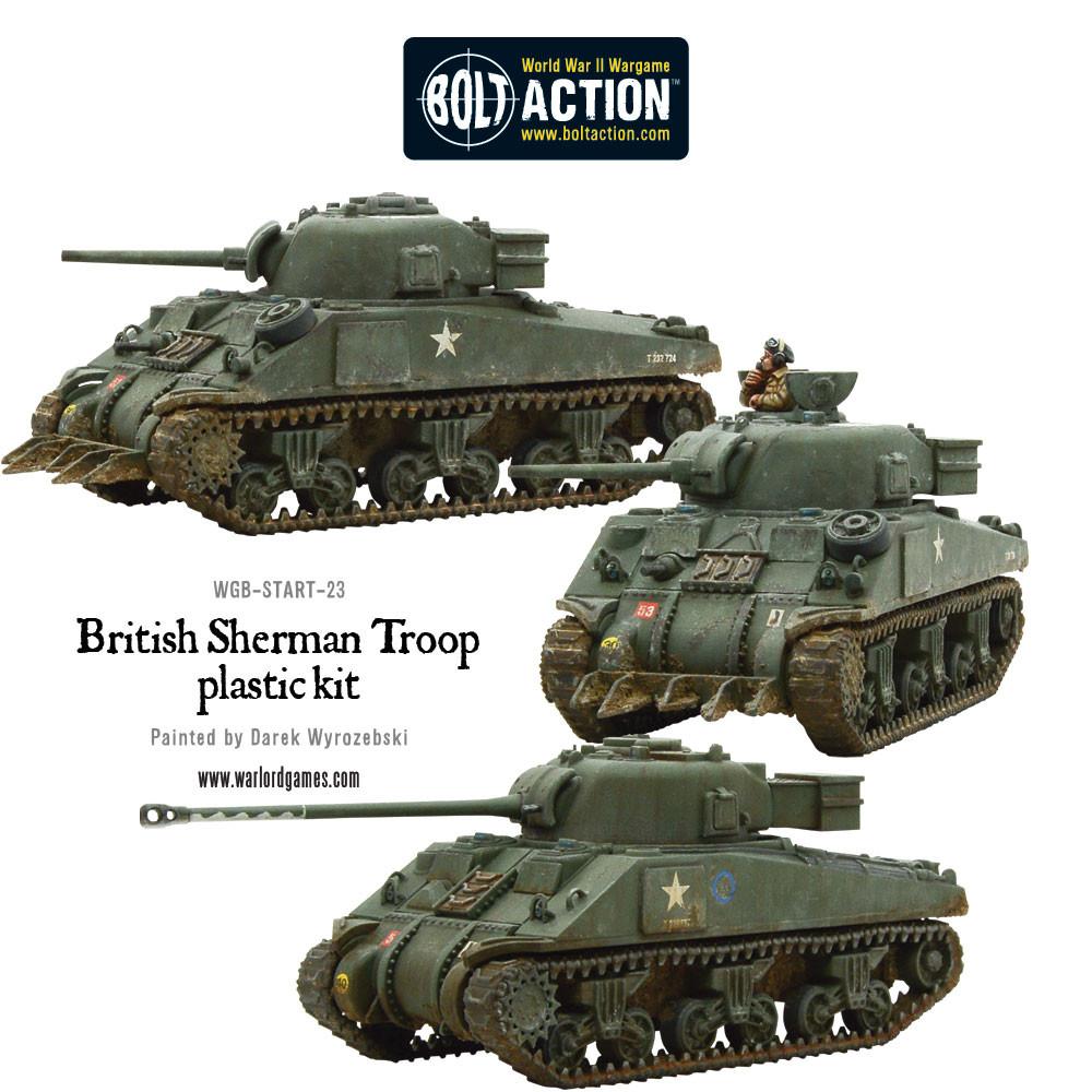 Bolt Action - Great Britain: British Sherman V Troop Including Vc Firefly