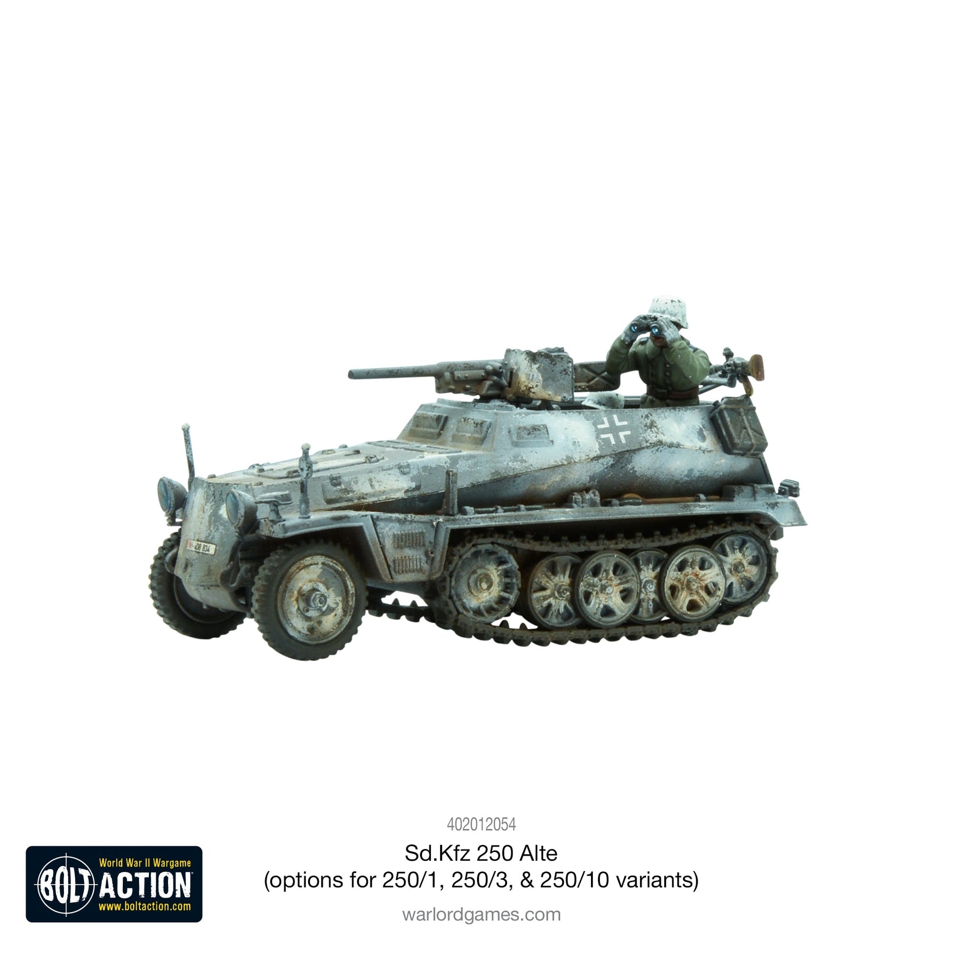 Bolt Action - Germany: Sd.Kfz 250 (Alte) half-track (options to make 250/1, 250/3 or 250/10 variants)