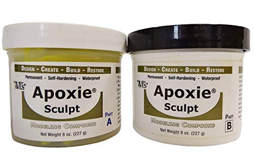 Aves Apoxie Sculpt Clay - 2 Part Modeling Clay Compound (A & B) - 1 Pound,  Epoxy Sculpt Clay for Sculpting, Modeling, Filling, Repairing, Simple to