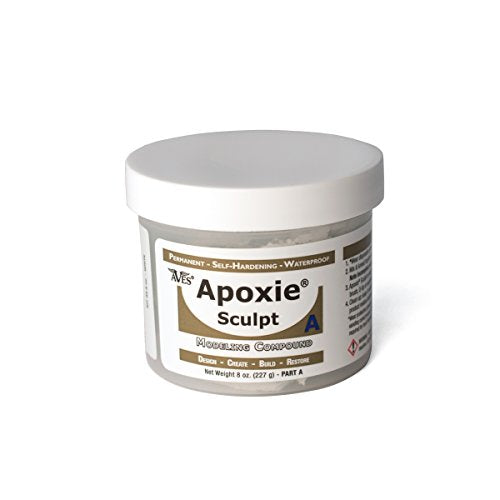 Apoxie Sculpt Super White - 2 Part Modeling Compound (A & B) - 1 Pound,  Super White