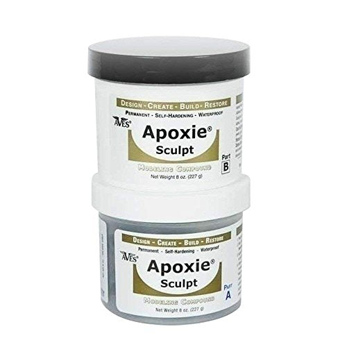 Apoxie Sculpt - 2 Part Modeling Compound (A & B) - 1 Pound, Natural