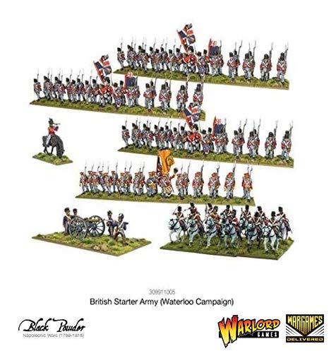 Black Powder - Napoleonic British: British Starter Army (Waterloo Campaign) & Vallejo Paint Set