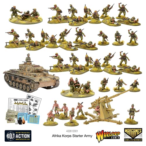 Bolt Action - Germany: Afrika Korps Starter Set + Digital Guide: Armies of Germany 2nd Edition