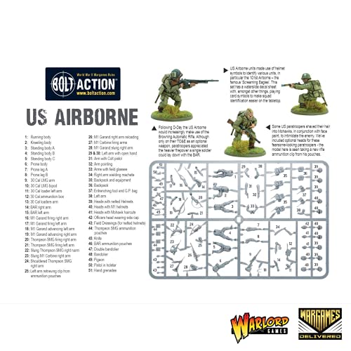 Bolt Action - USA: US Airborne Late WWII Paratroopers + Digital Guide - D-Day: Overlord