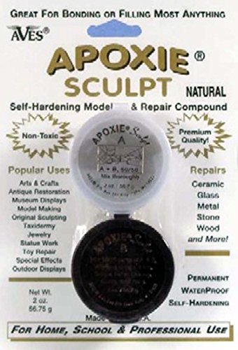 Apoxie Sculpt - 2 Part Modeling Compound (A & B) - 1/4 Pound, Natural