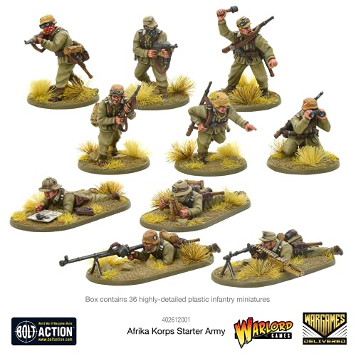 Bolt Action - Germany: Afrika Korps Starter Set + Digital Guide: Armies of Germany 2nd Edition