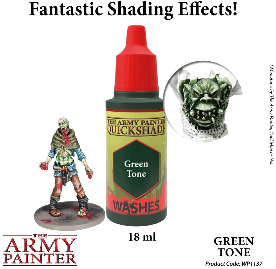 The Army Painter - Quickshade Washes: Green Tone (18ml/0.6oz)