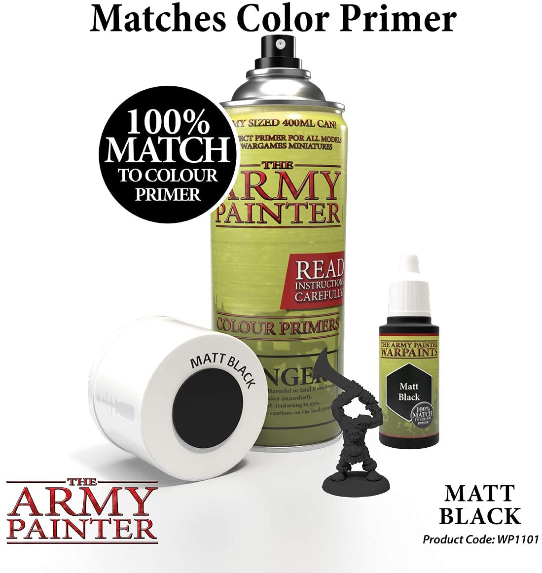 The Army Painter - Warpaints: Matt Black (18ml/0.6oz)