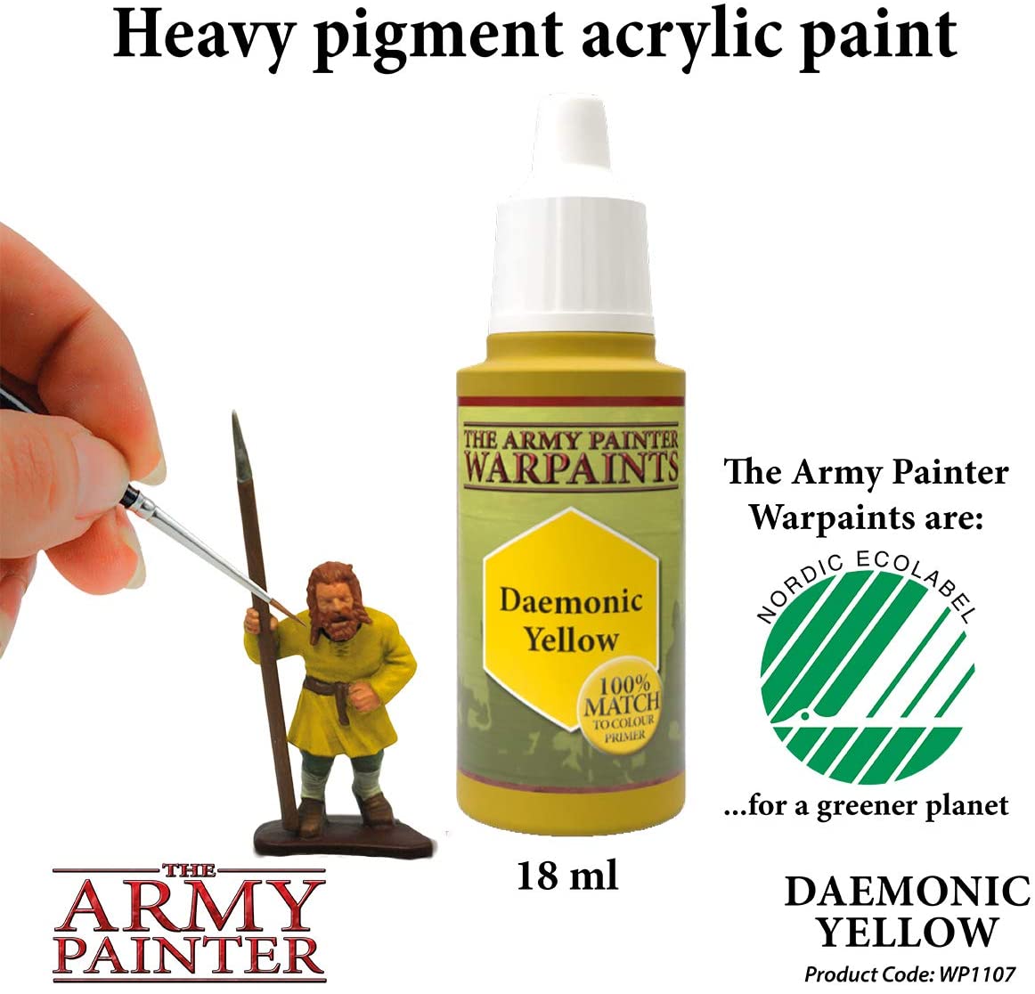 The Army Painter - Warpaints: Daemonic Yellow (18ml/0.6oz)