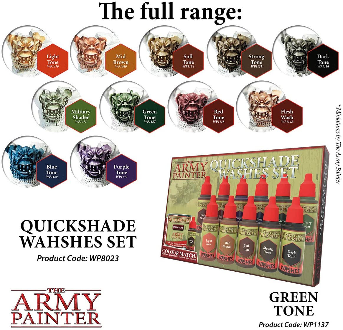 The Army Painter - Quickshade Washes: Green Tone (18ml/0.6oz)