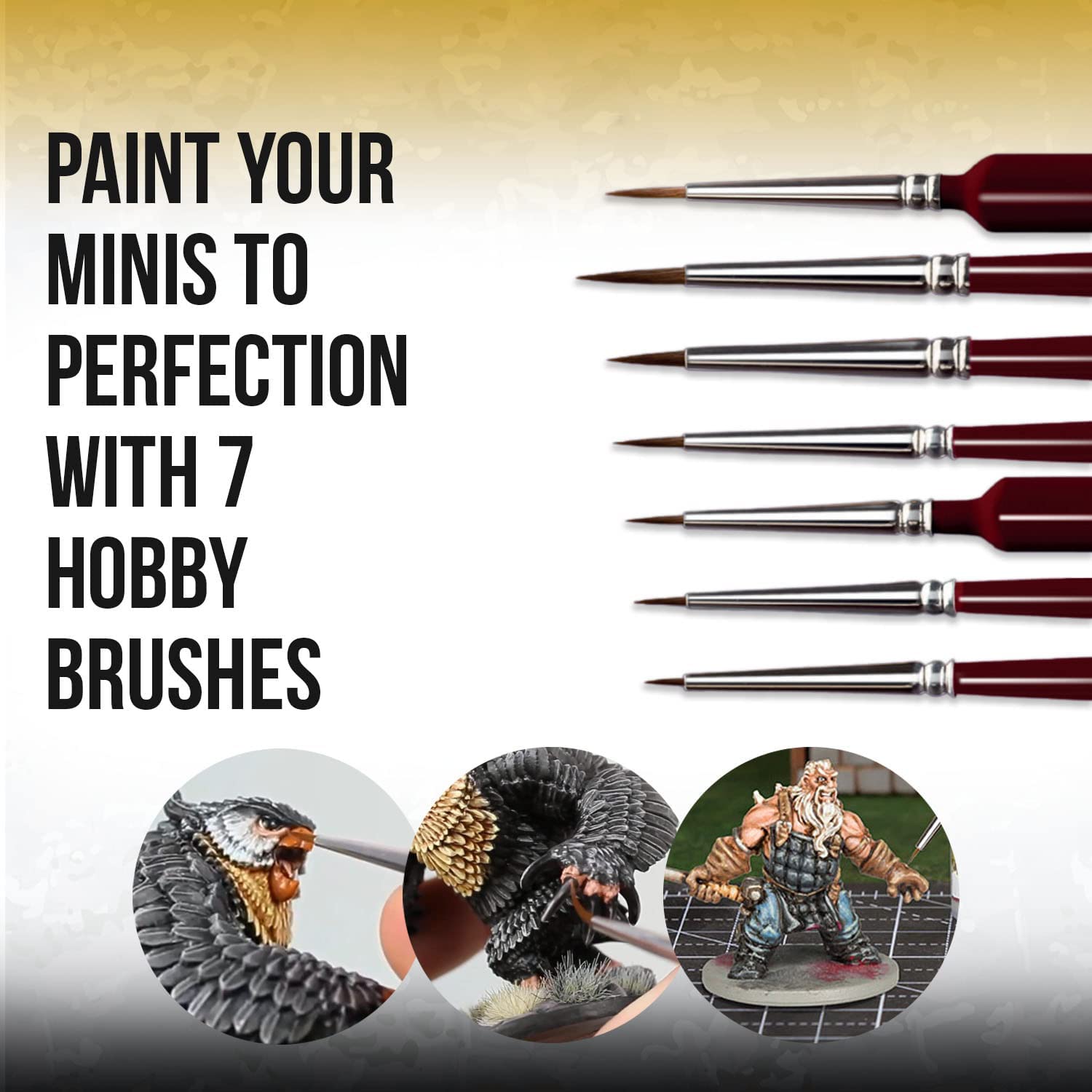 Wargames Delivered Miniature Paint Brushes for Acrylic Painting