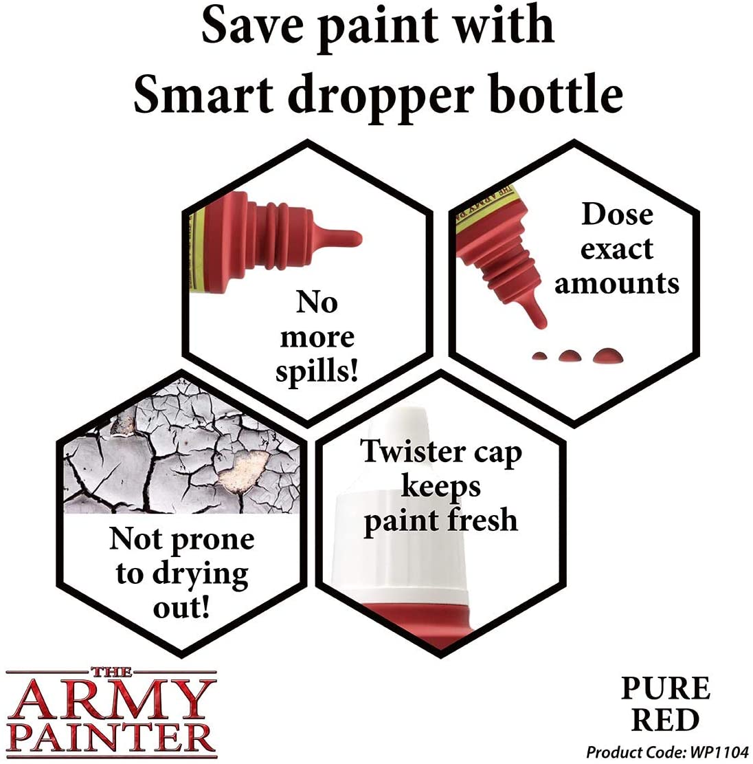 The Army Painter - Warpaints: Pure Red (18ml/0.6oz)