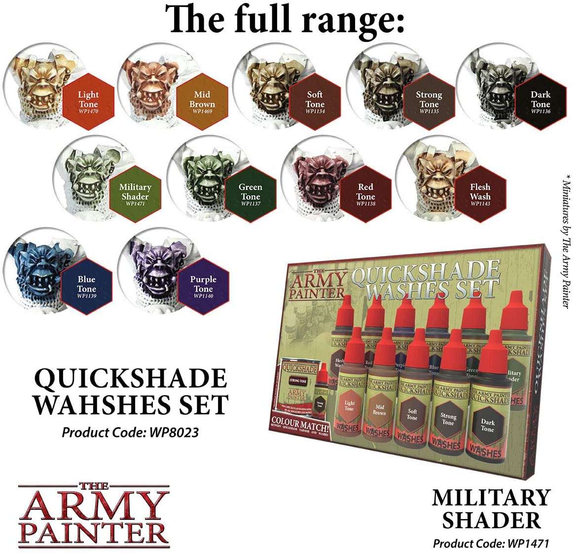 The Army Painter - Quickshade Washes: Military Shader (18ml/0.6oz)