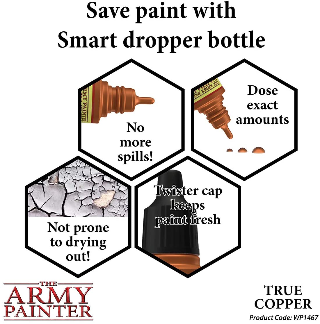 The Army Painter - Warpaints Metallics: True Copper (18ml/0.6oz)