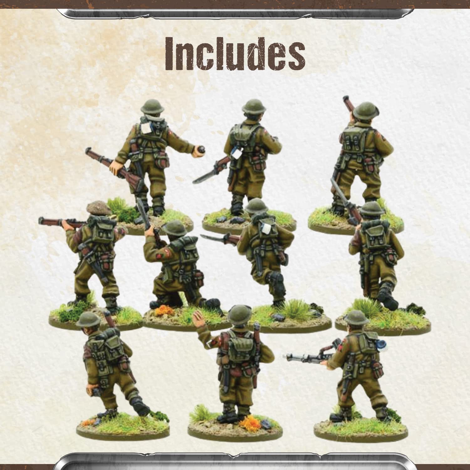 Bolt Action - Great Britain: BEF Infantry Section Box (Metal)