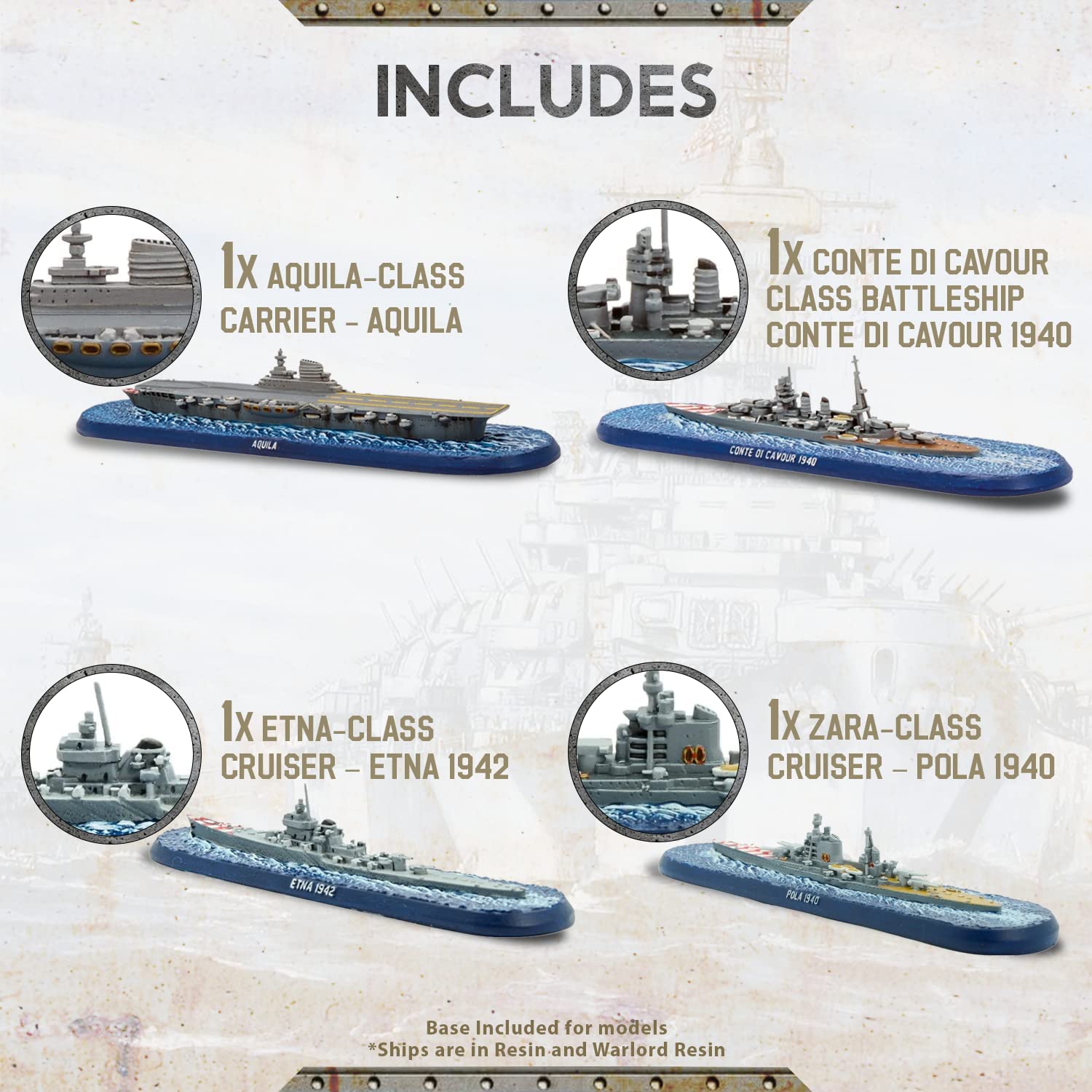 Victory at Sea - Regia Marina: Regia Marina Fleet