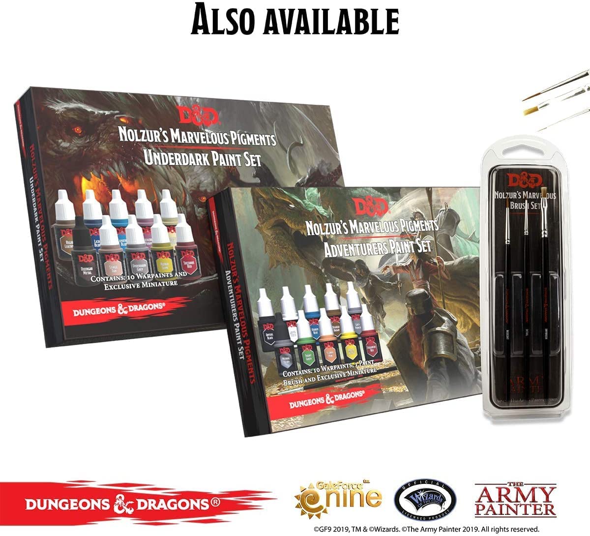 Dungeons and Dragons Official Paint Line Monsters Paint Set