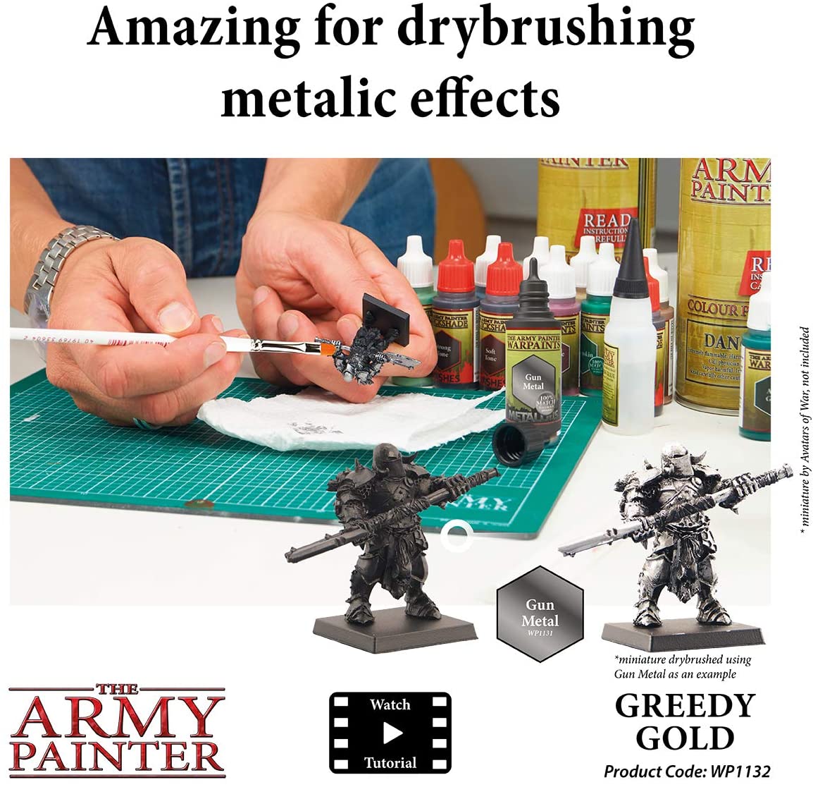 The Army Painter - Warpaints Metallics: Greedy Gold (18ml/0.6oz)