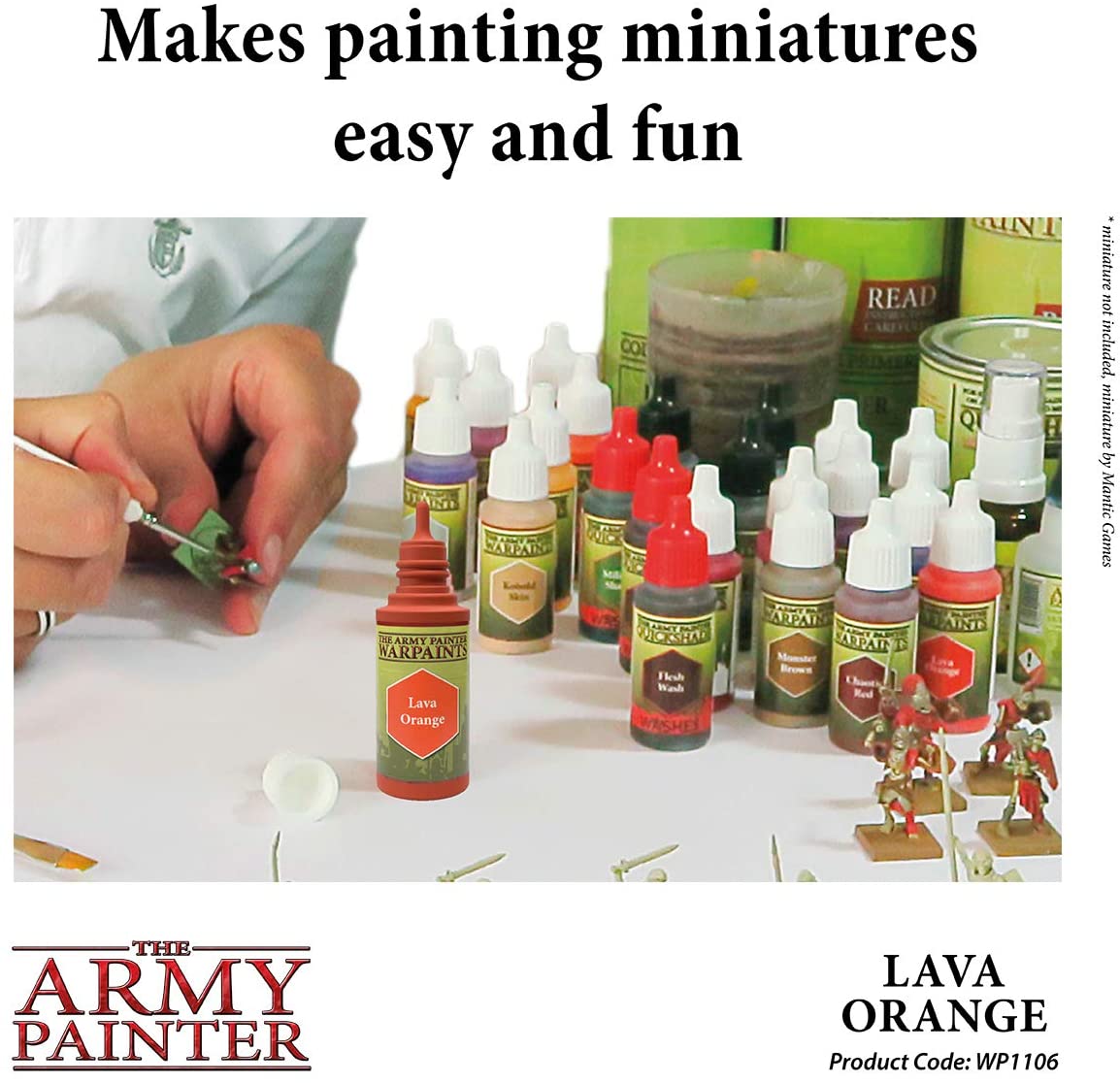 The Army Painter - Warpaints: Lava Orange (18ml/0.6oz)