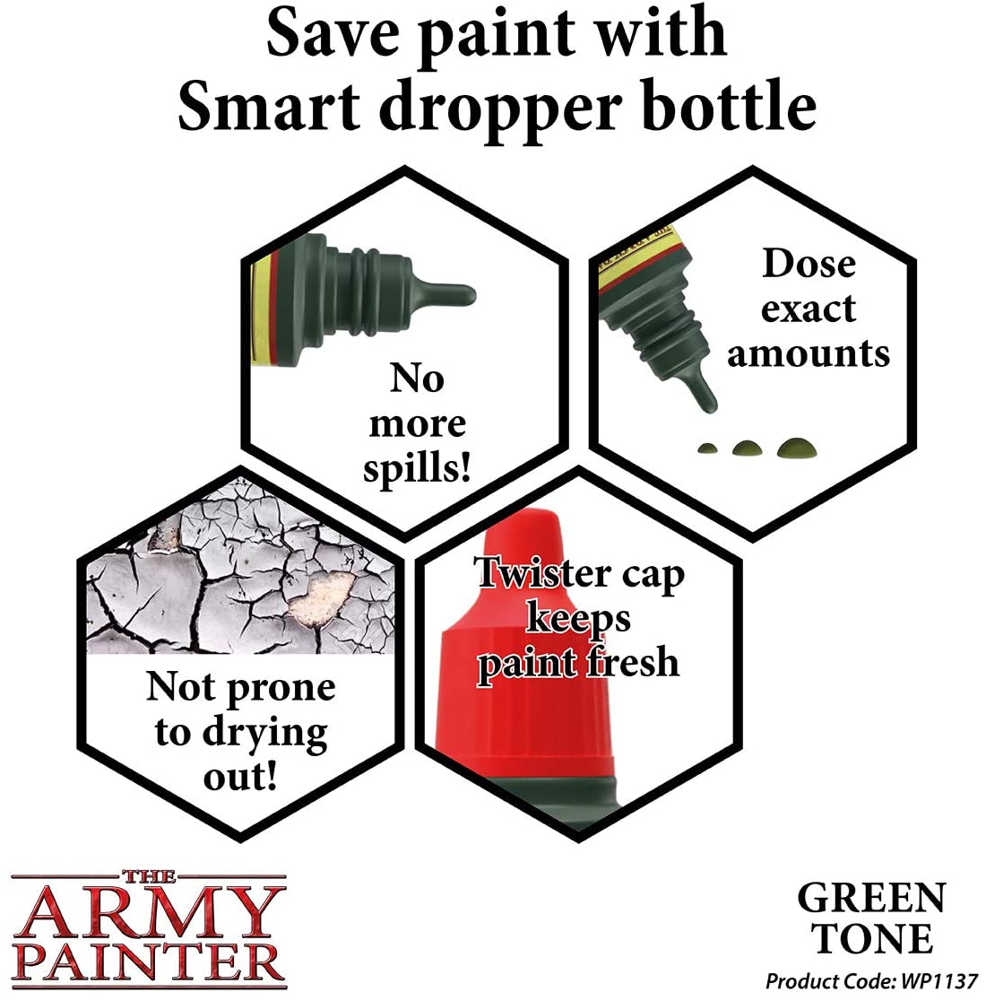 The Army Painter - Quickshade Washes: Green Tone (18ml/0.6oz)
