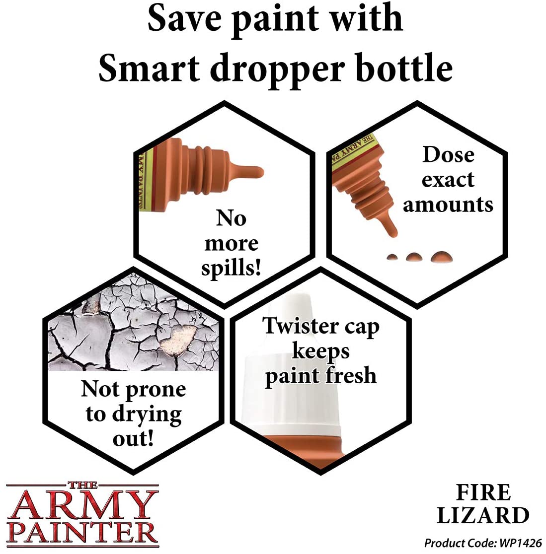 The Army Painter - Warpaints: Fire Lizard (18ml/0.6oz)