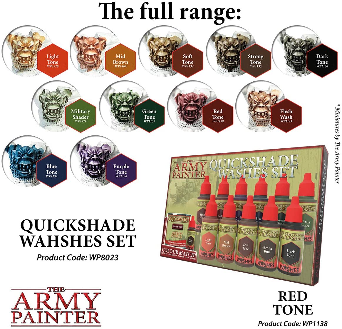 The Army Painter - Quickshade Washes: Red Tone (18ml/0.6oz)