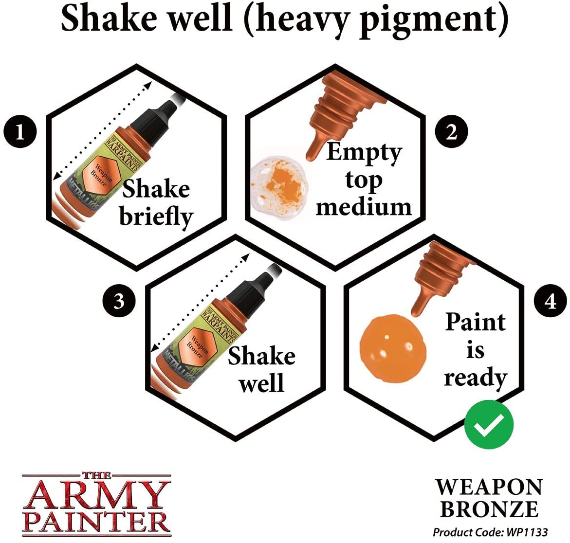 The Army Painter - Warpaints Metallics: Weapon Bronze (18ml/0.6oz)