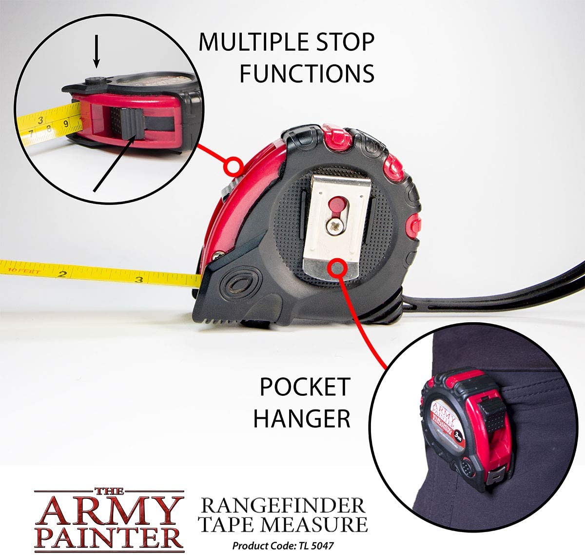 Tape Measure, Pocket, 9-Foot