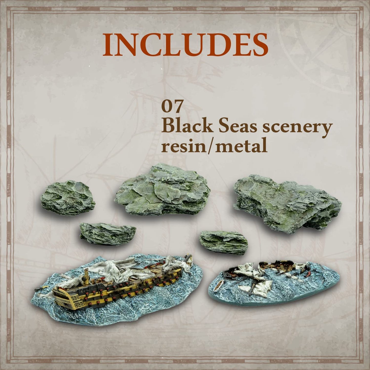 Black Seas  - All Fleets: Scenery pack (1770 - 1830)