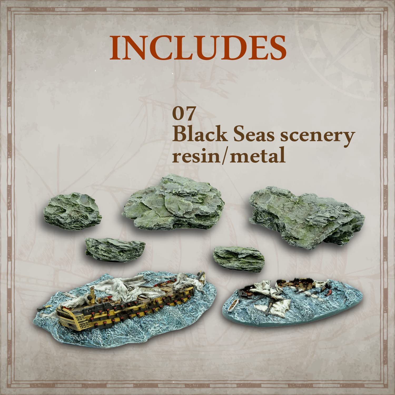 Black Seas  - All Fleets: Scenery pack (1770 - 1830)