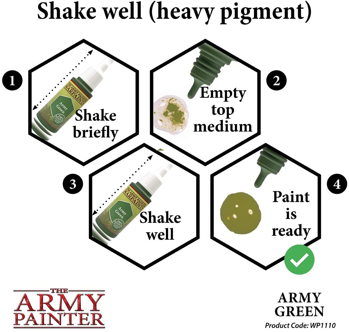 The Army Painter - Warpaints: Army Green (18ml/0.6oz)