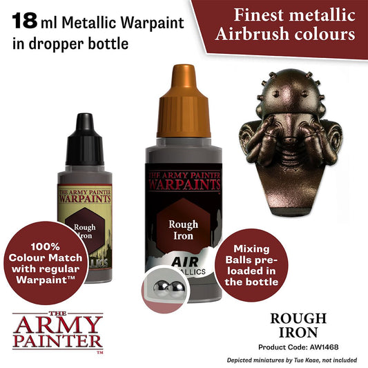The Army Painter - Warpaints Air Metallics: Rough Iron (18ml/0.6oz)