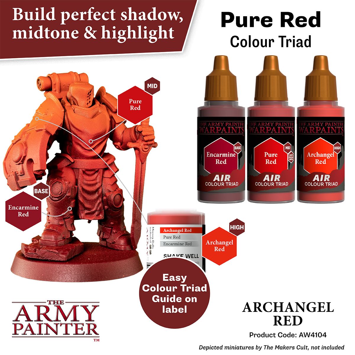 The Army Painter - Warpaints Air: Archangel Red (18ml/0.6oz)