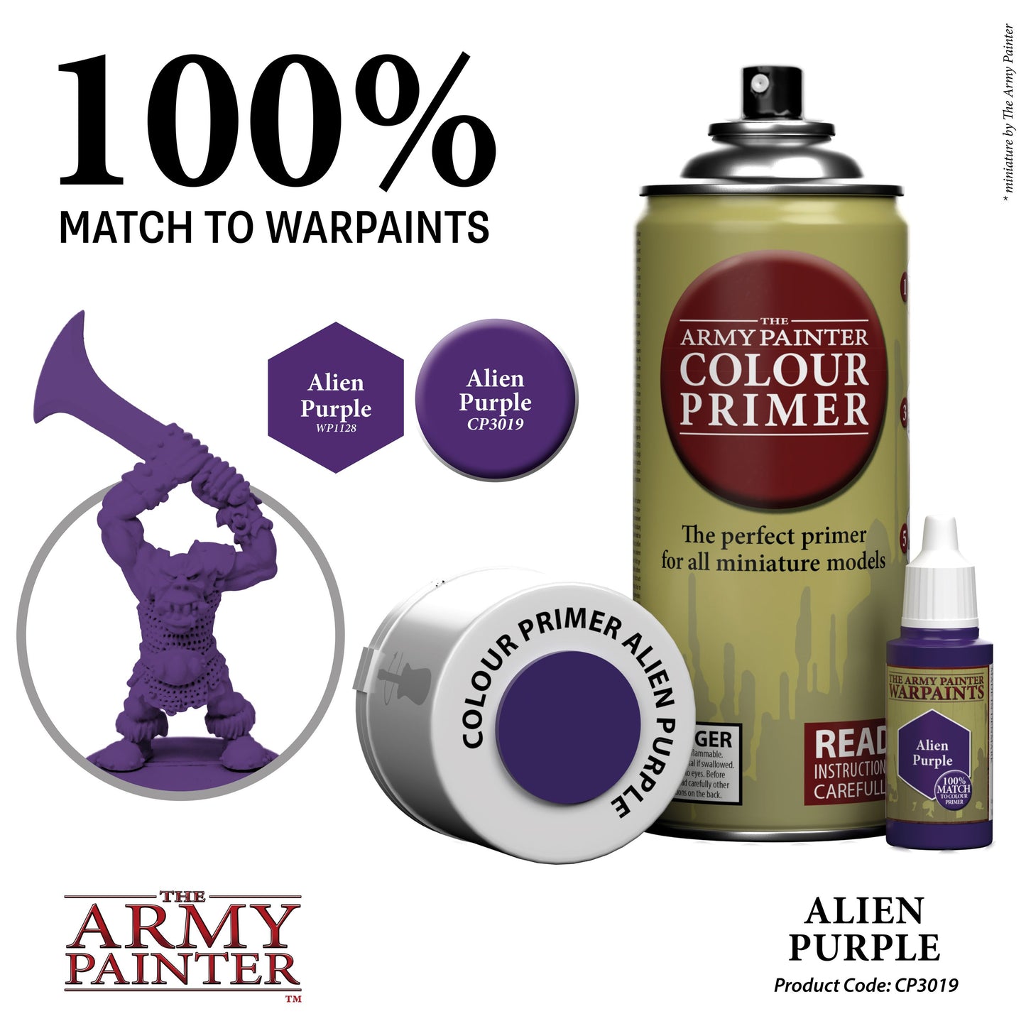 The Army Painter - Colour Primer: Alien Purple (400ml/13.5oz)
