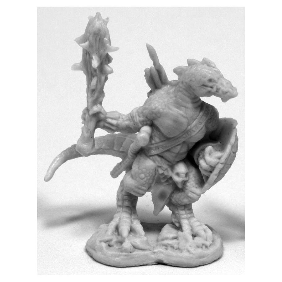 Reaper Bones: Lizardman W/Club & Shield W3