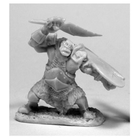 Reaper Bones: Orc Slicer (Scimitar & Shield) W3