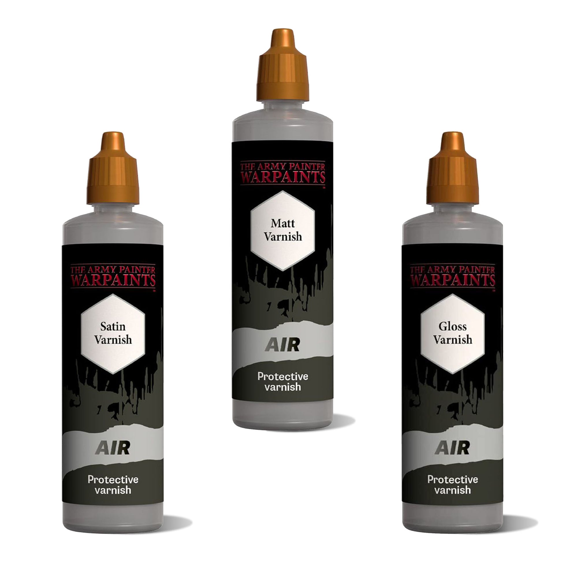 The Army Painter - Warpaints Air: Airbrush Varnish Bundle (3x100 ml)