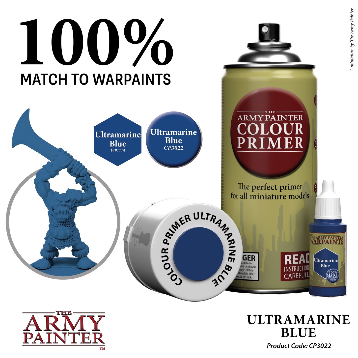 The Army Painter - Colour Primer: Ultramarine Blue (400ml/13.5oz)