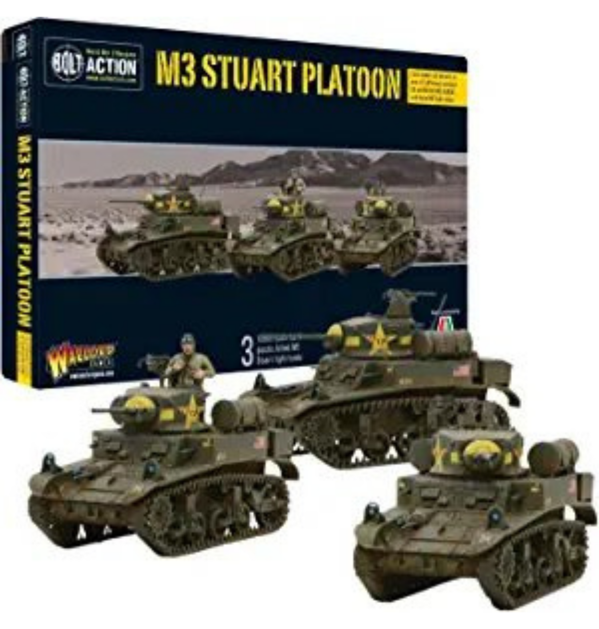 Bolt Action - USA: M3 Stuart Platoon