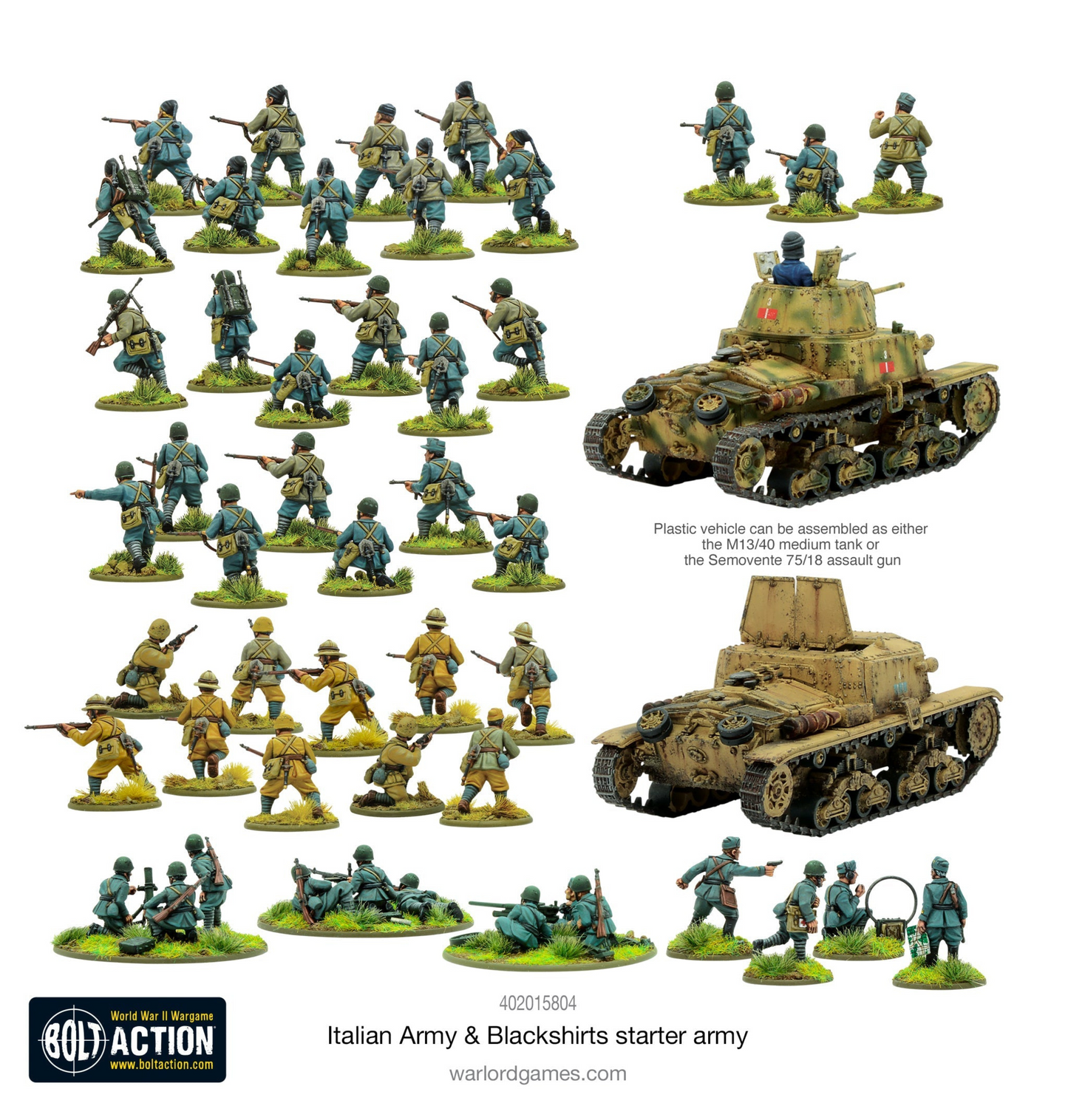 Bolt Action - Italy: Italian Army & Blackshirts Starter Army