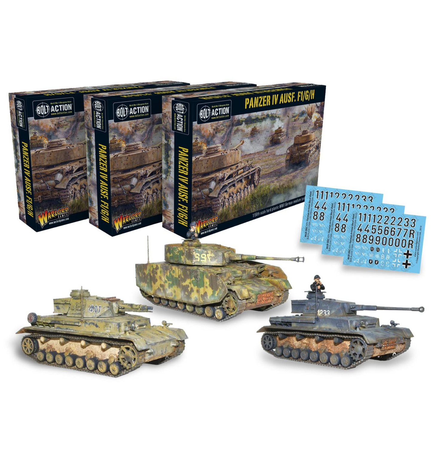 Bolt Action: Panzer IV Ausf. F1/G/H Medium Tank, 3-Pack