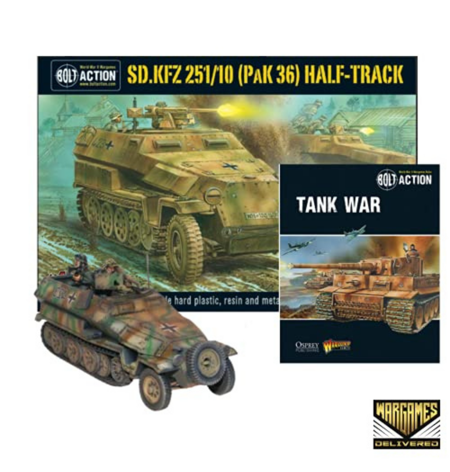 Bolt Action - Tank War: Sd.Kfz 251/10 (Pak 36) Half-Track + Digital Guide
