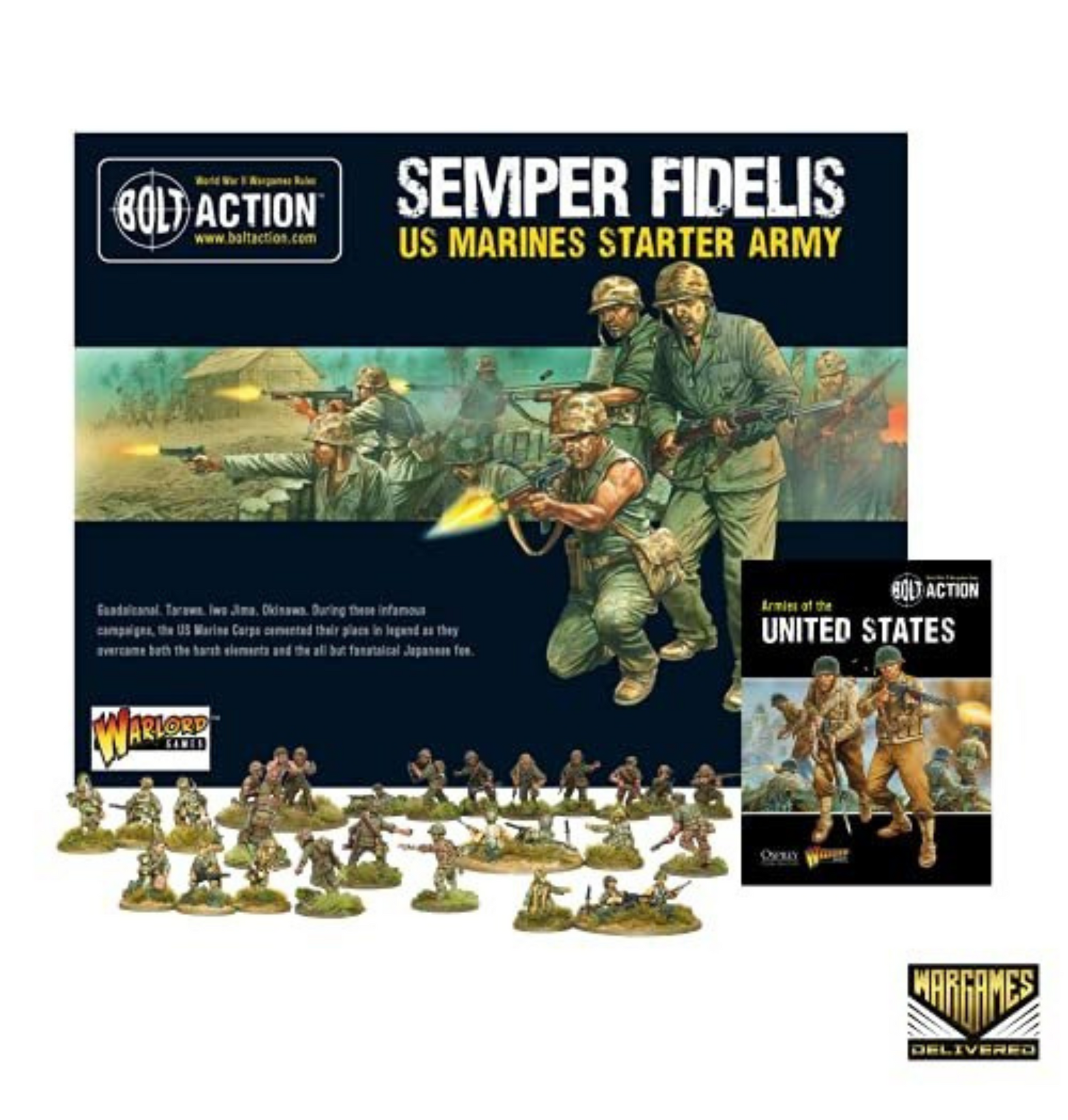 Bolt Action - USA: Semper Fidelis US Marines Starter Set + Digital Guide: Armies of the United States