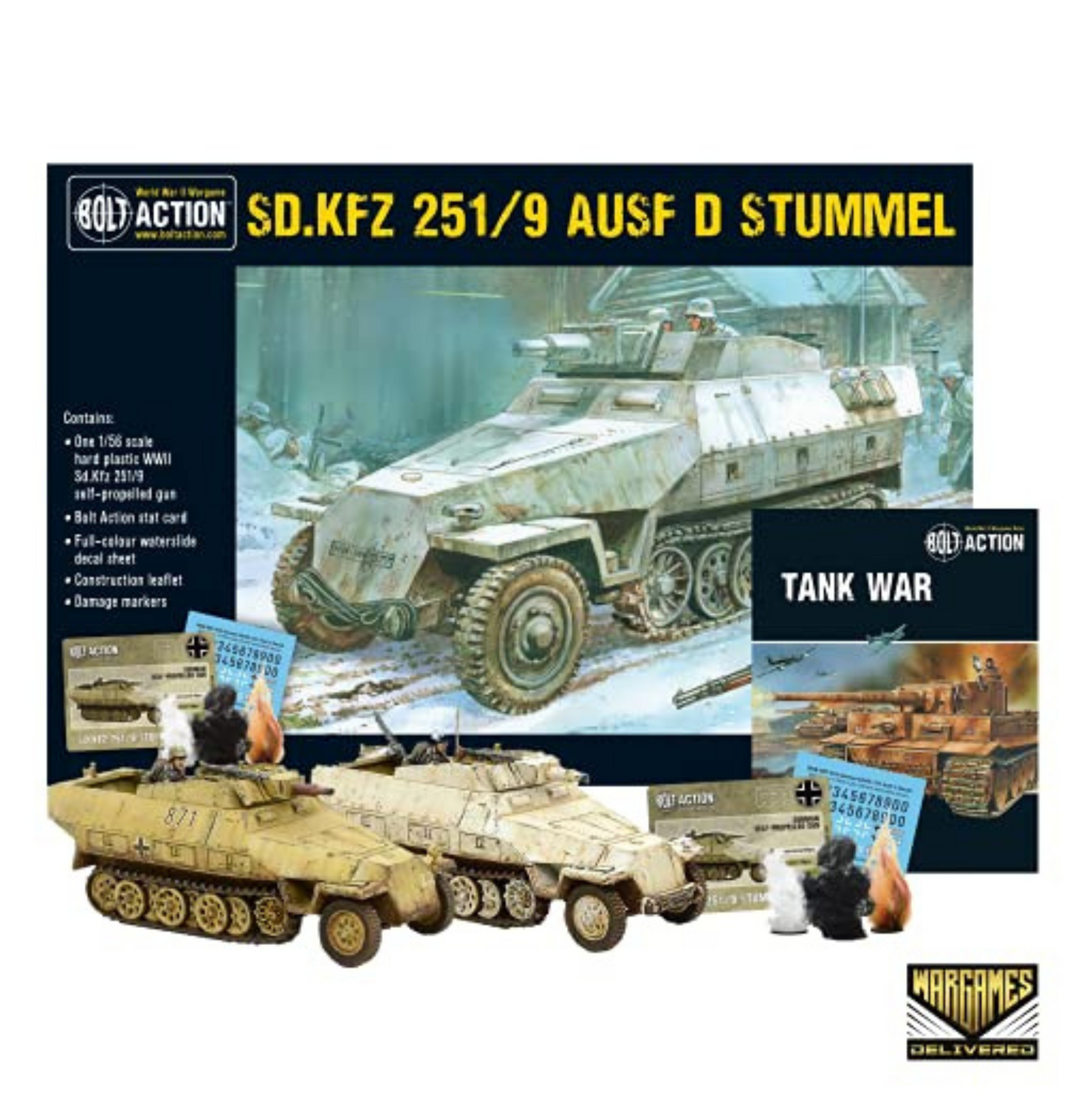 Bolt Action - Tank War: Sd.Kfz 251/9 Ausf D Stummel + Digital Guide